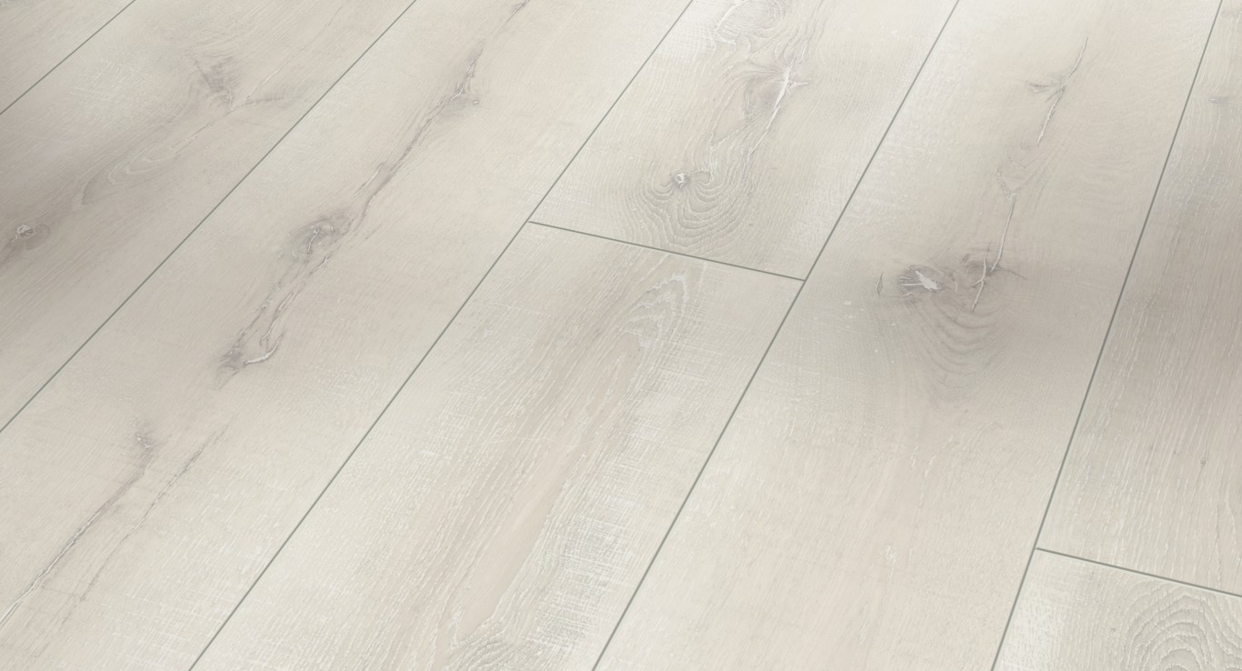 Ламинат Parador Classic 1050V Дуб Винтажный белый 1601443 1285×194×8